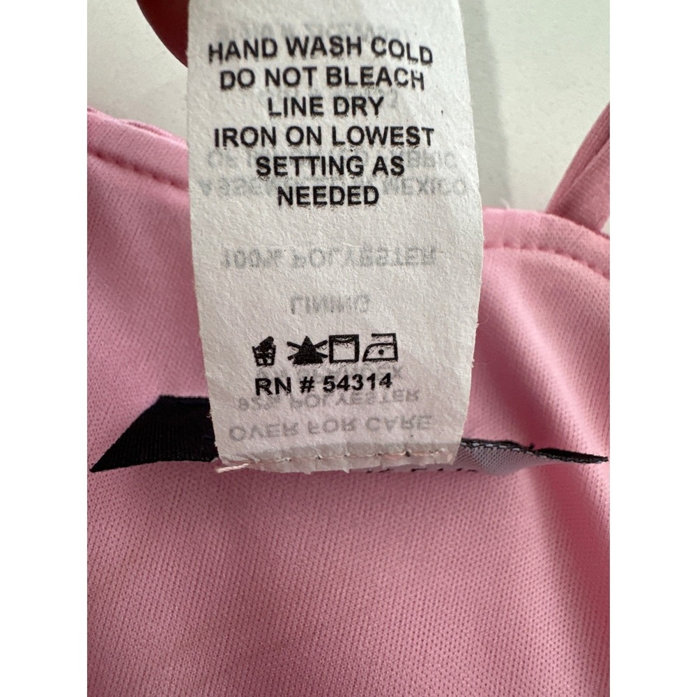New B.Darlin Formal Gown Sz 5/6 Pink Satin Cowl Neck Ruched Slit Floor Length - Picture 10 of 14